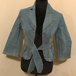 Banana republic blue denim blazer